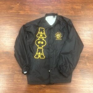 Dri fit Alpha Phi Alpha fraternity Letterman Jacket with polyester/cotton lining